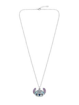 Stitch Kristall-Kopf Anhänger Halskette