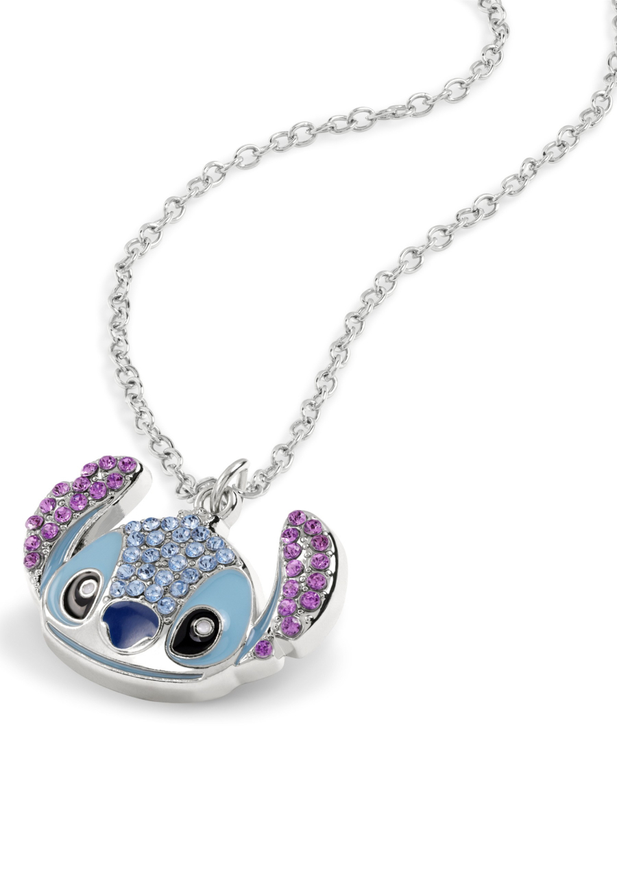 Stitch Crystal Head Pendant Necklace