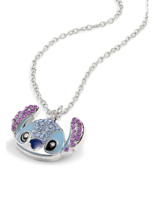 Stitch Crystal Head Pendant Necklace