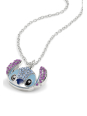 Stitch Crystal Head Pendant Necklace