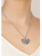Stitch Crystal Head Pendant Necklace