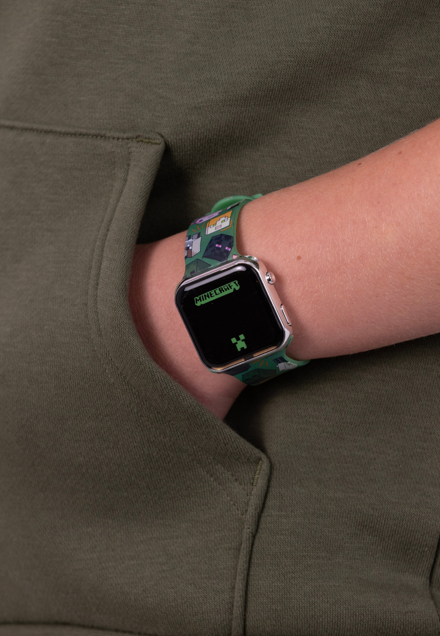 Reloj LED con Personajes de Minecraft