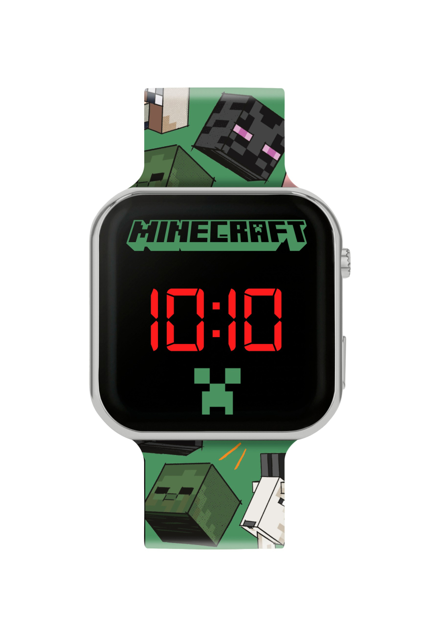 Reloj LED con Personajes de Minecraft