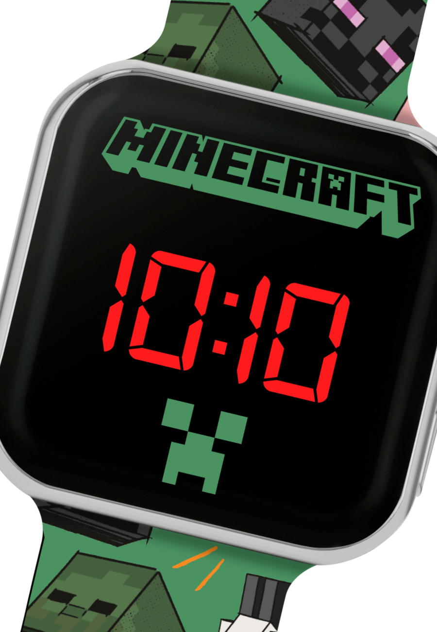 Reloj LED con Personajes de Minecraft