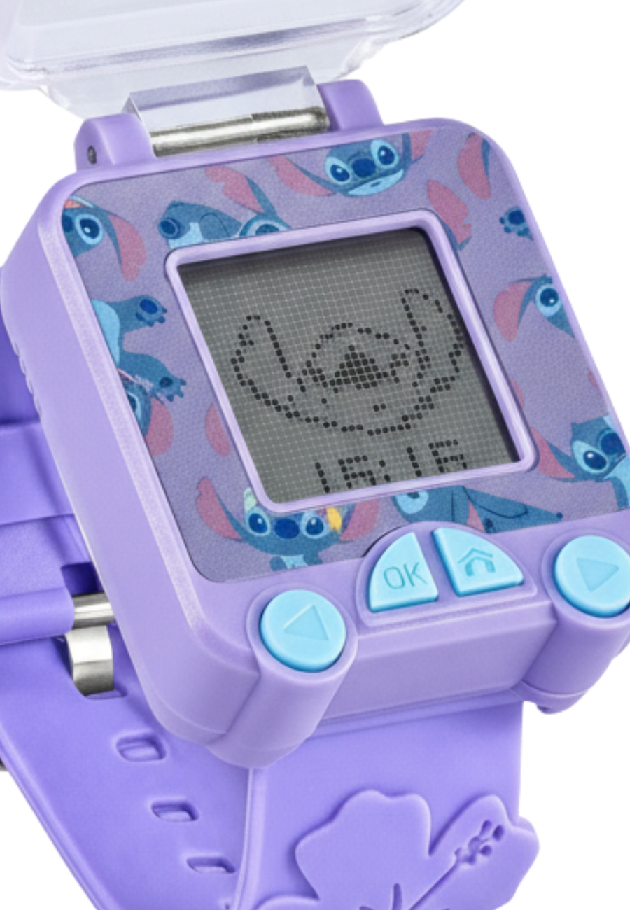 Montre Apprenant l’Heure Stitch avec Bracelet Violet