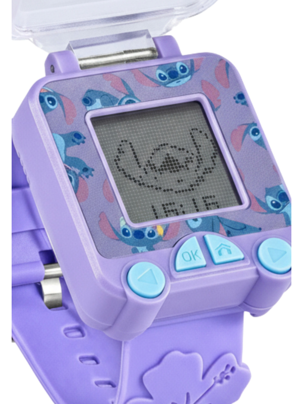 Montre Apprenant l’Heure Stitch avec Bracelet Violet