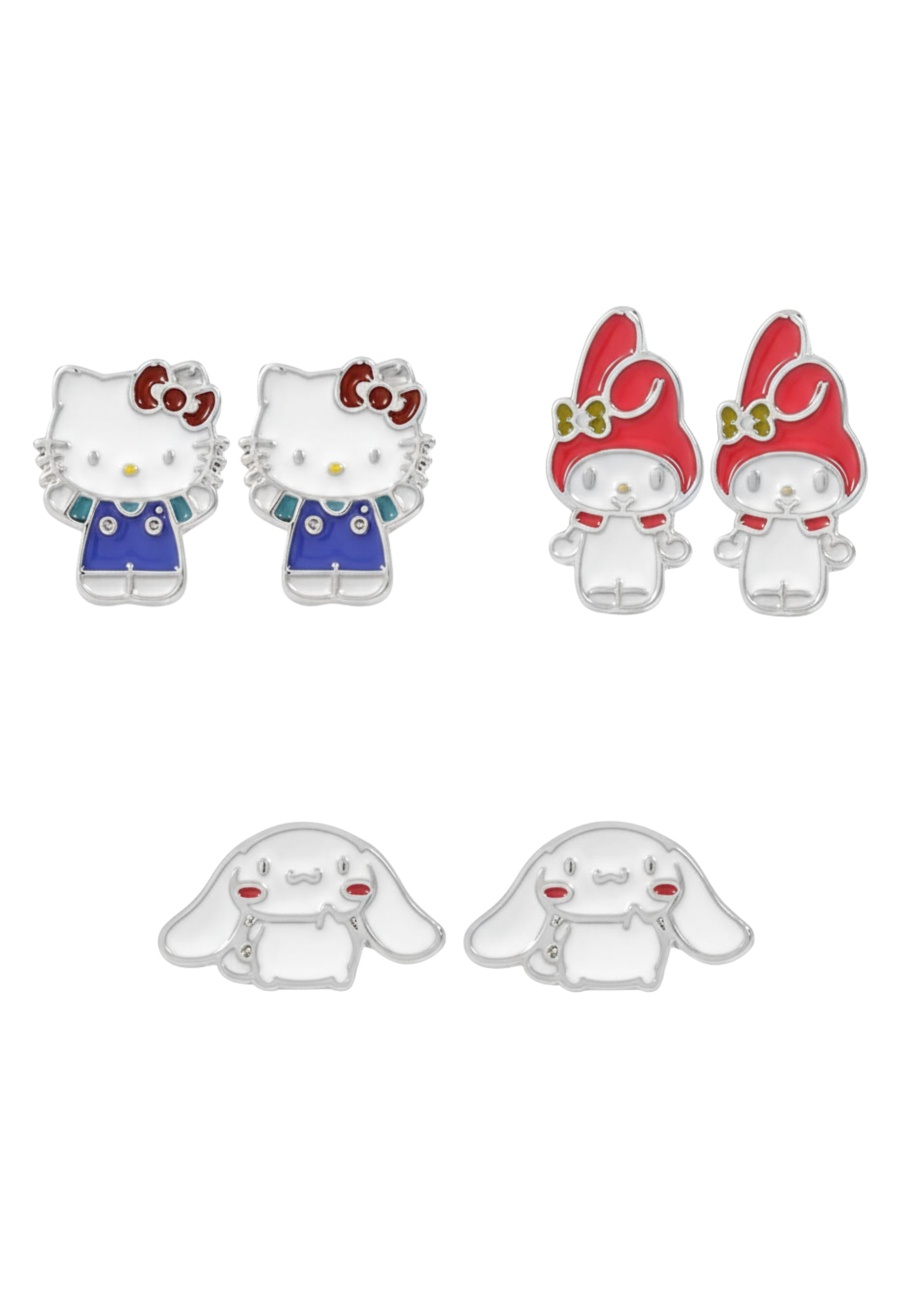 Set de 3 Pendientes Hello Kitty & Friends