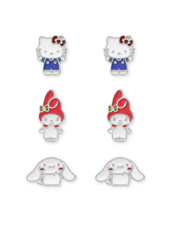 Set de 3 Pendientes Hello Kitty & Friends
