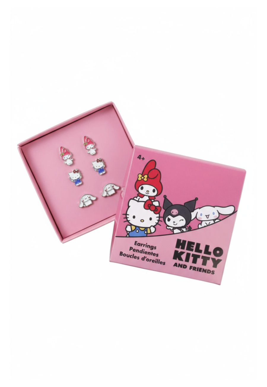 Ensemble de 3 Boucles d’Oreilles Hello Kitty & Friends
