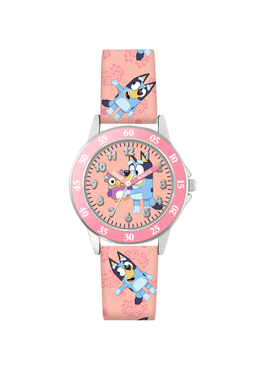Reloj Educativo Bluey con Correa Rosa