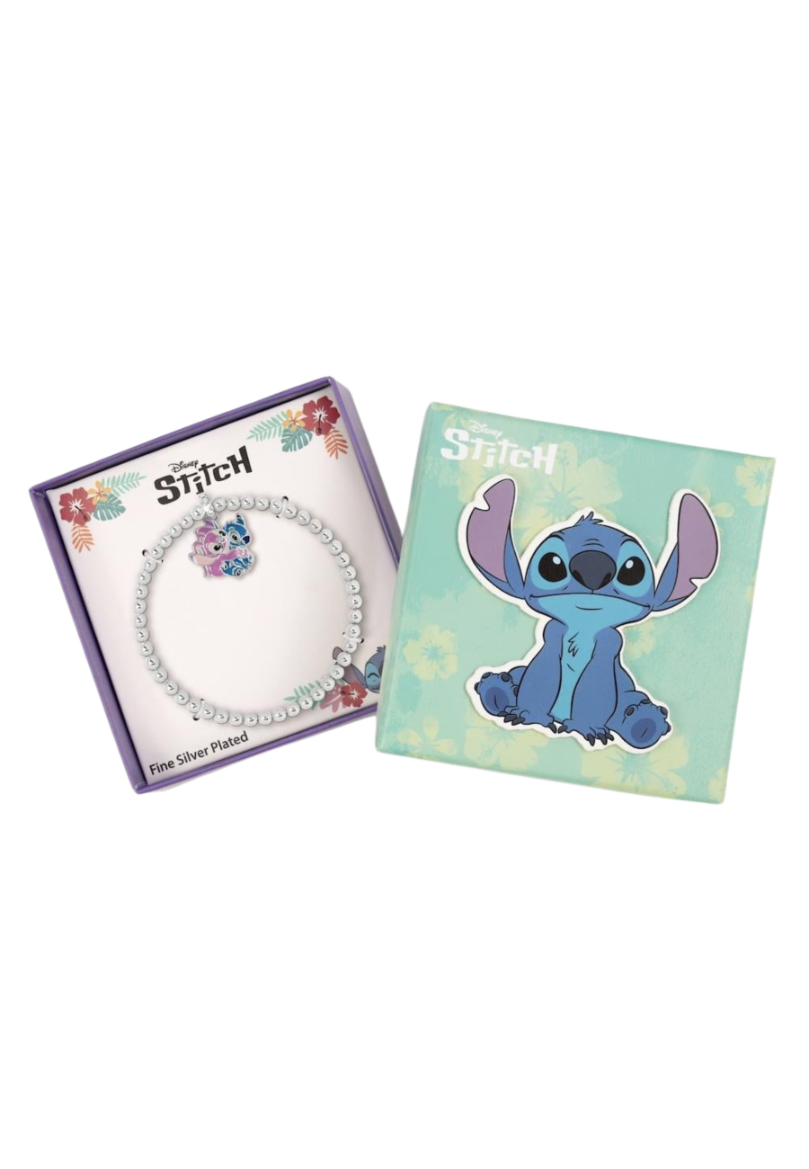 Pulsera Expandible con Colgantes de Stitch & Angel