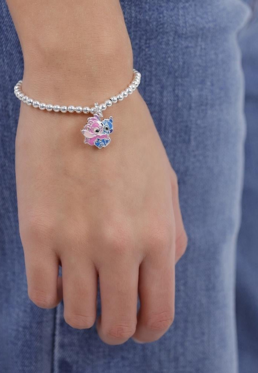 Bracelet Extensible avec Pendentifs Stitch & Angel