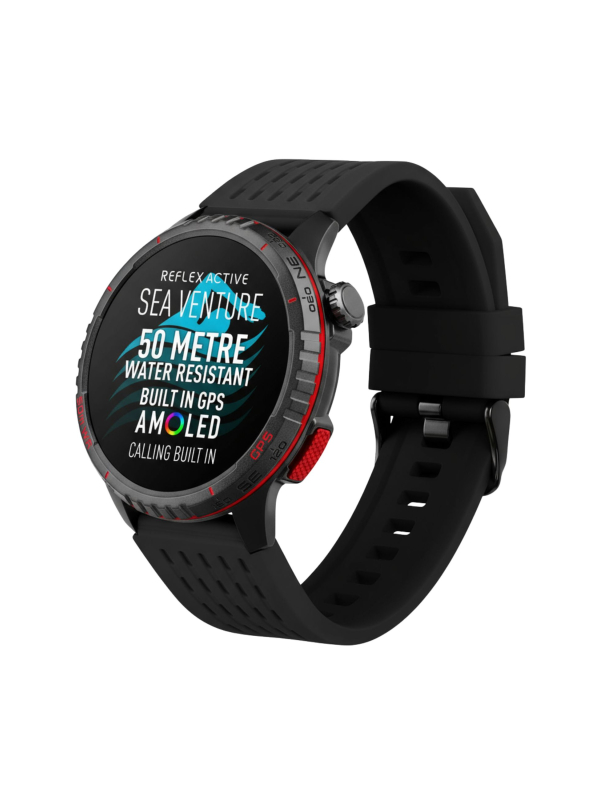 SEA VENTURE 400 R 50m Swim-Safe AMOLED GPS Black Strap Smart Watch