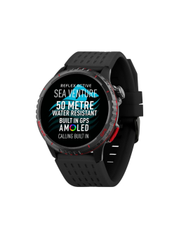 SEA VENTURE 400 R 50m Swim-Safe AMOLED GPS Black Strap Smart Watch