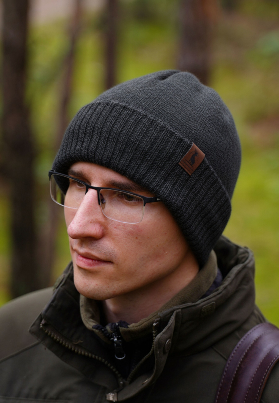 Herren-Wintermütze – Merinowolle Hogan
