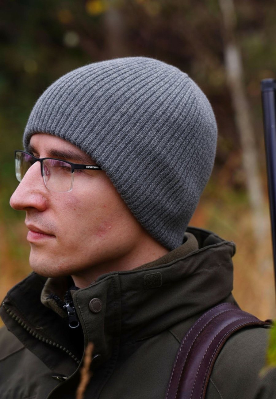Herren-Wintermütze – Merinowolle Bird