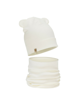 Mädchen Frühling/Herbst Set – Mütze und Schlauchschal, Baumwolle Luminia