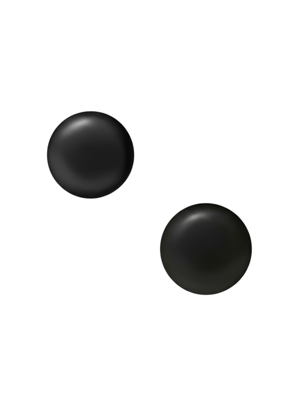 Boucles d’Oreilles en Acier Chirurgical avec Perle Synthétique 8 mm Poli Brillant