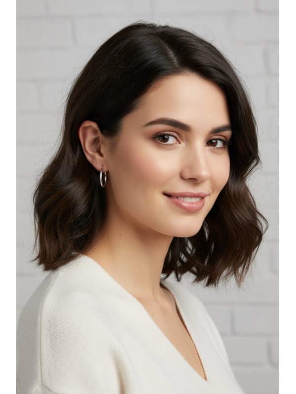 High Polish Surgical Steel 15mm Hoops