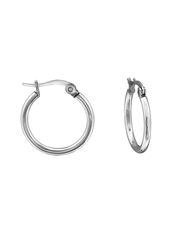 High Polish Surgical Steel 15mm Hoops