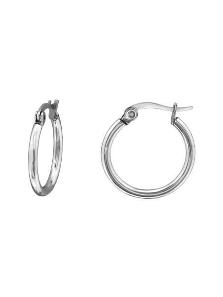 High Polish Surgical Steel 15mm Hoops