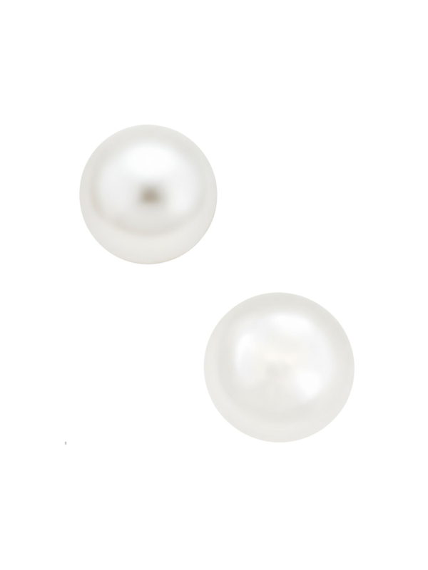 Pendientes de Plata de Ley con Perla de Agua Dulce de 7 mm