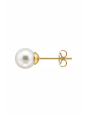 6mm Glass Pearl Sterling Silver Ear Studs
