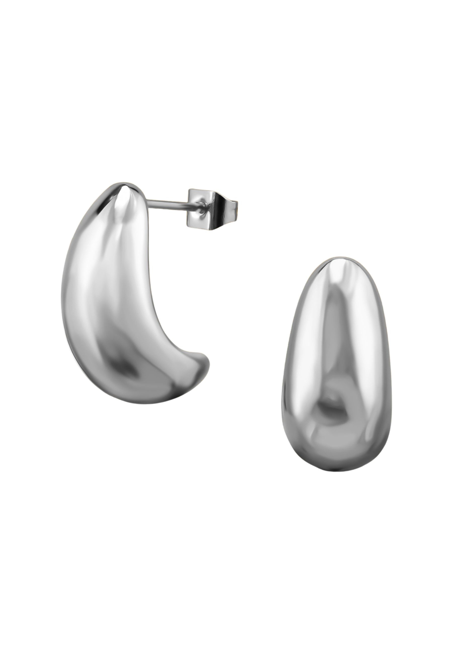 20 mm Tropfenförmige Edelstahl Half-Hoop Ohrstecker