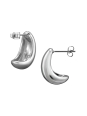 20mm Teardrop Stainless Steel Half Hoop Ear Studs