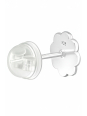 Puces d'Oreilles Marguerites en Argent Premium pour Enfants avec Cristal et Époxy