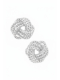 Puces d'Oreilles Nœud en Argent