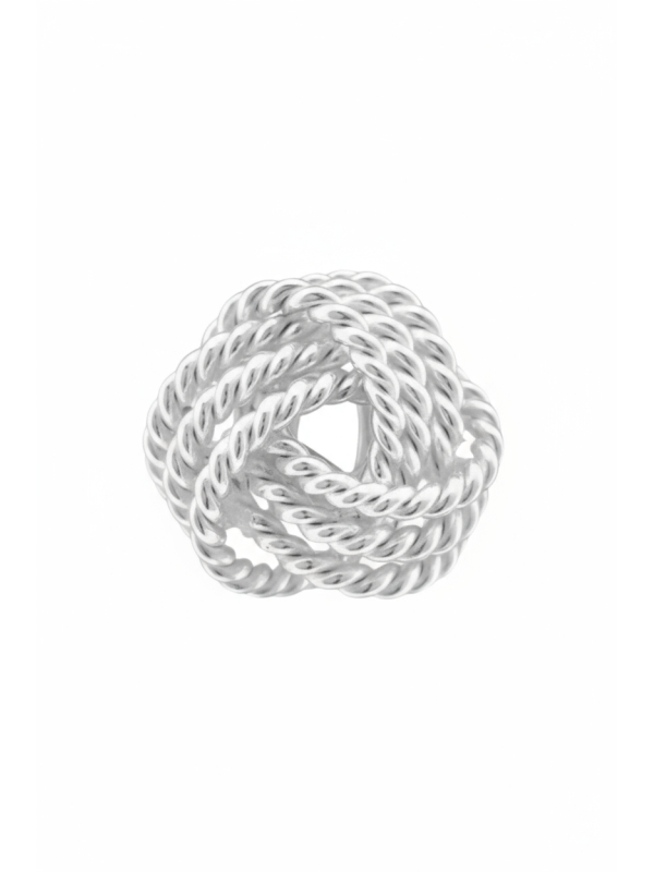 Puces d'Oreilles Nœud en Argent