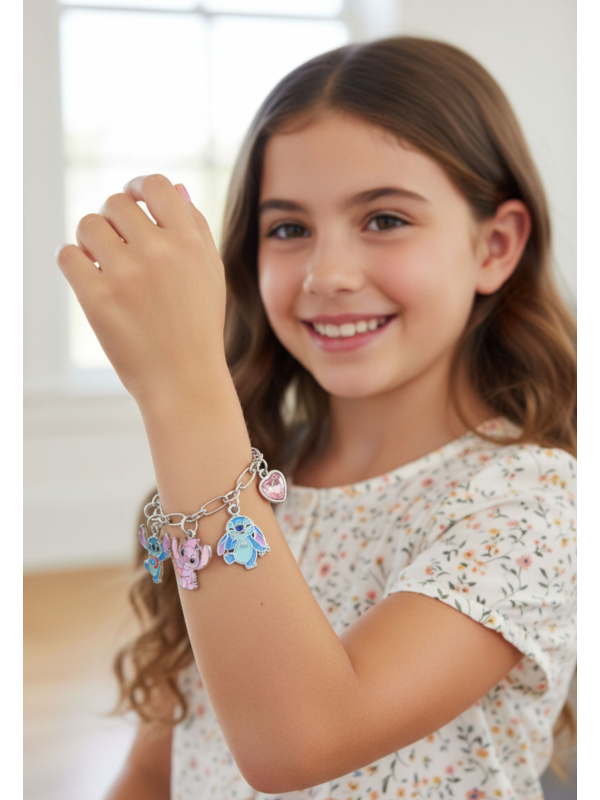 STITCH & ANGEL – Love – Pulsera - Charms de Stitch