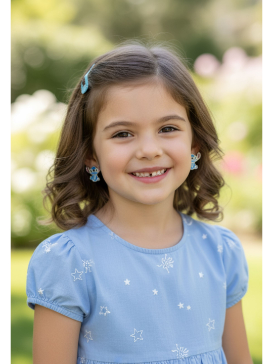 Silver Plated Stitch Stud Earrings