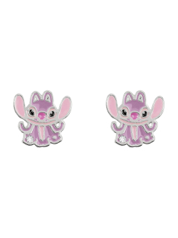 Silver Plated Angel Stud Earrings