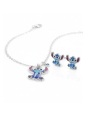 STITCH – Set de Pendientes y Collar – Latón Chapado