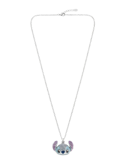 Stitch Crystal Head Pendant Necklace