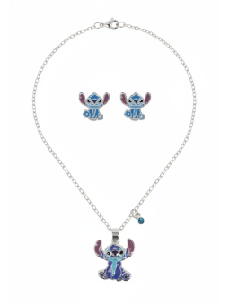 STITCH – Earrings & Necklace Set – Plated Brass