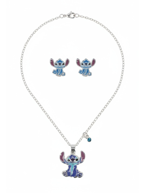 STITCH – Set Boucles d’Oreilles & Collier – Laiton Plaqué