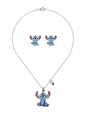 STITCH – Set de Pendientes y Collar – Latón Chapado