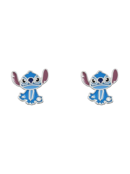 Silver Plated Stitch Stud Earrings
