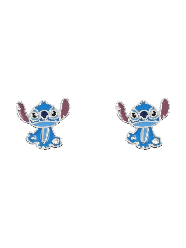 Boucles d’Oreilles Clous Plaquées Argent – Stitch