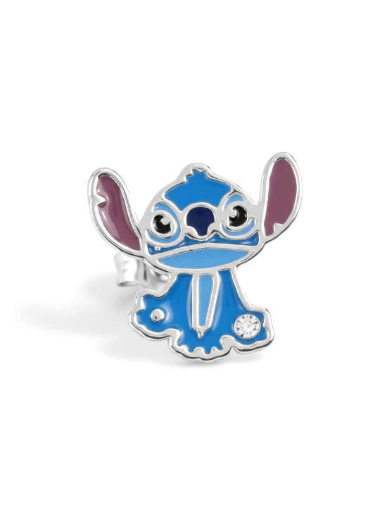 Silberbeschichtete Stitch Ohrstecker