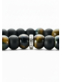 Armband mit Obsidian- und Tigerauge-Perlen (9 mm)