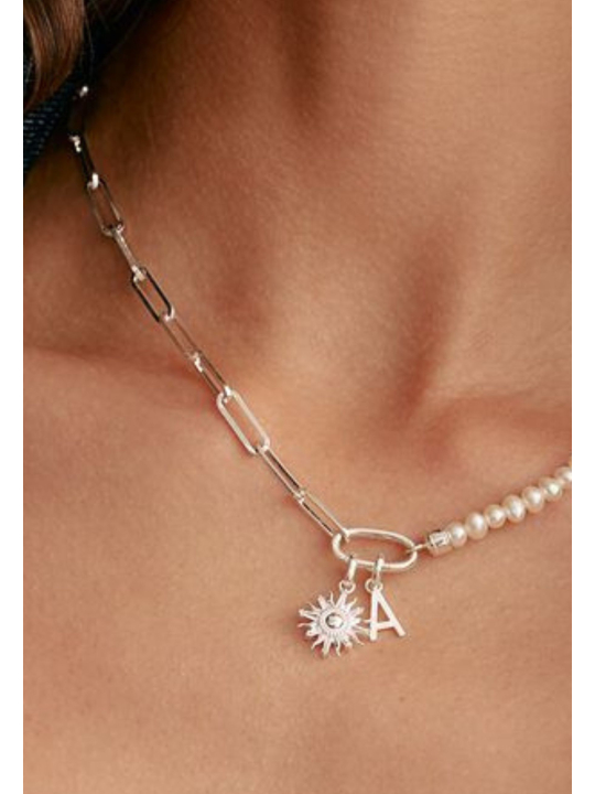 Pendentif Charm Lettre A Connect Argent