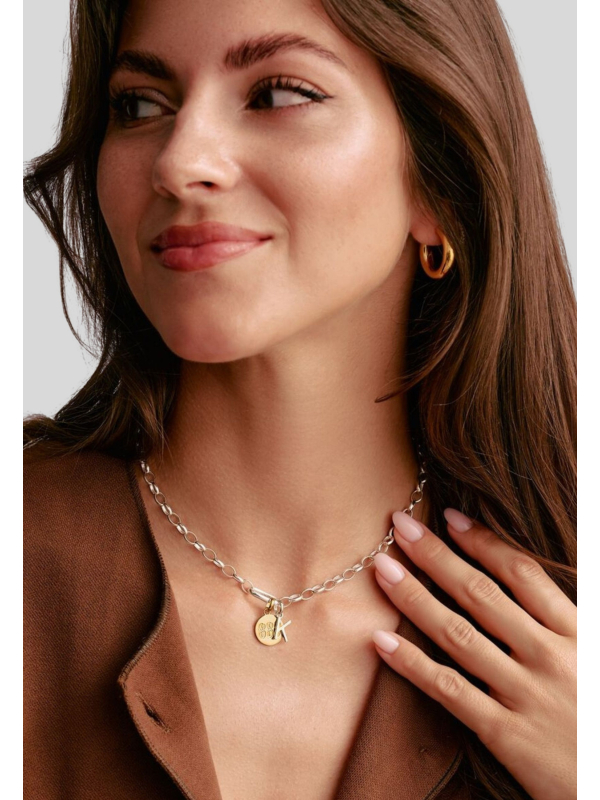 Colgante Charm Letra E Connect Plata