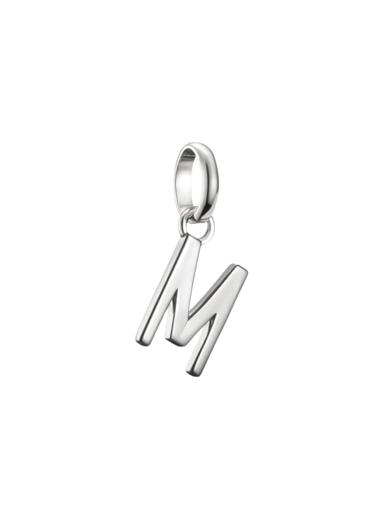 Pendentif Charm Lettre M Connect Argent