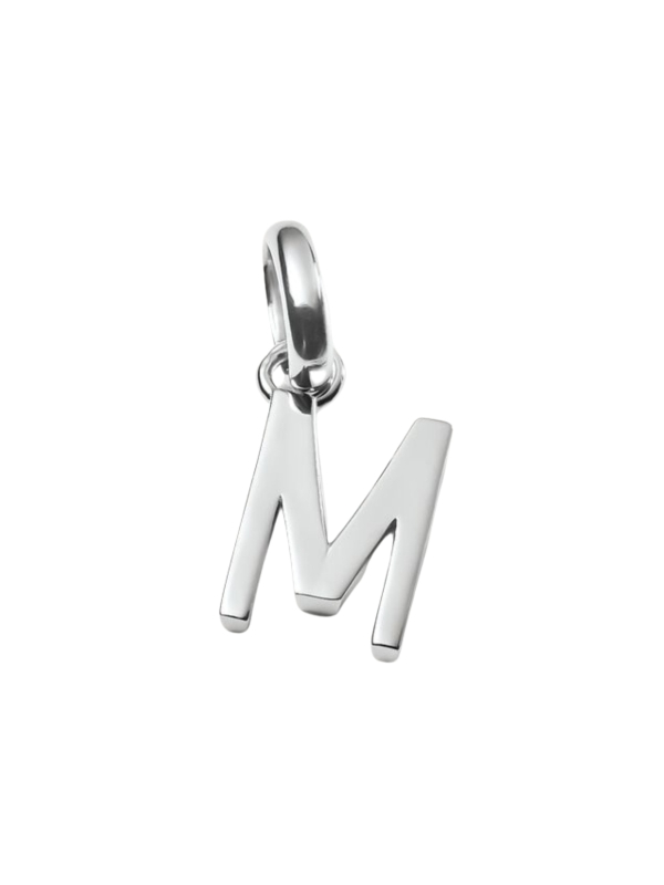 Pendentif Charm Lettre M Connect Argent