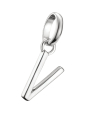Pendentif Charm Lettre V Connect Argent