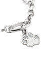 Pendentif Charm Patte avec Pierres Connect Argent